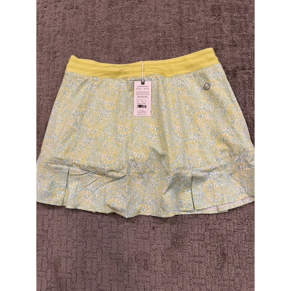 Tasc Skort Skirt Sz. M Green Rhythm Tennis Golf Pickleball Athletic NWT (Q1) - Picture 2 of 6